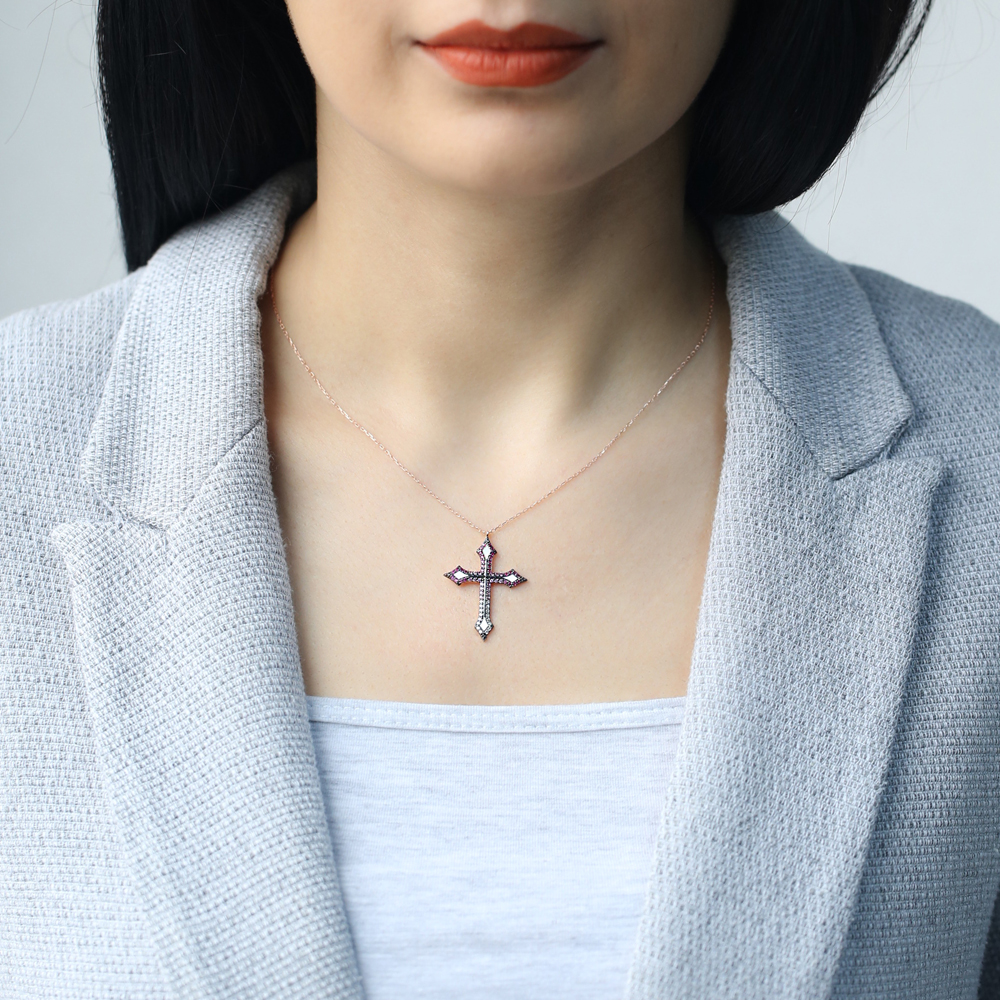 Gothic Cross Pendant Turkish Wholesale 925 Sterling Silver Handmade Jewelry